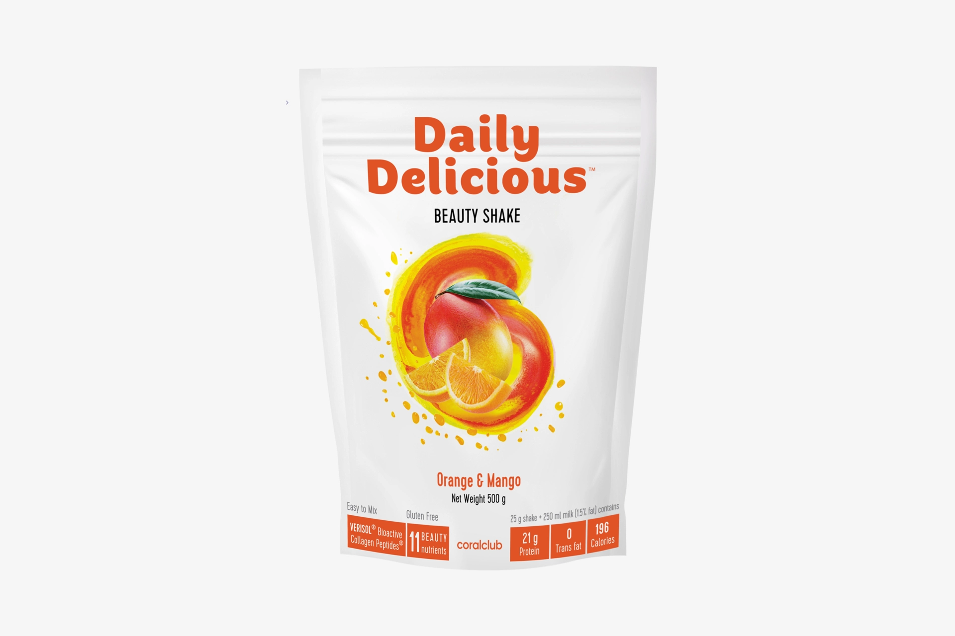 Daily Delicious Beauty Shake s příchutí pomeranč-mango (211800)
