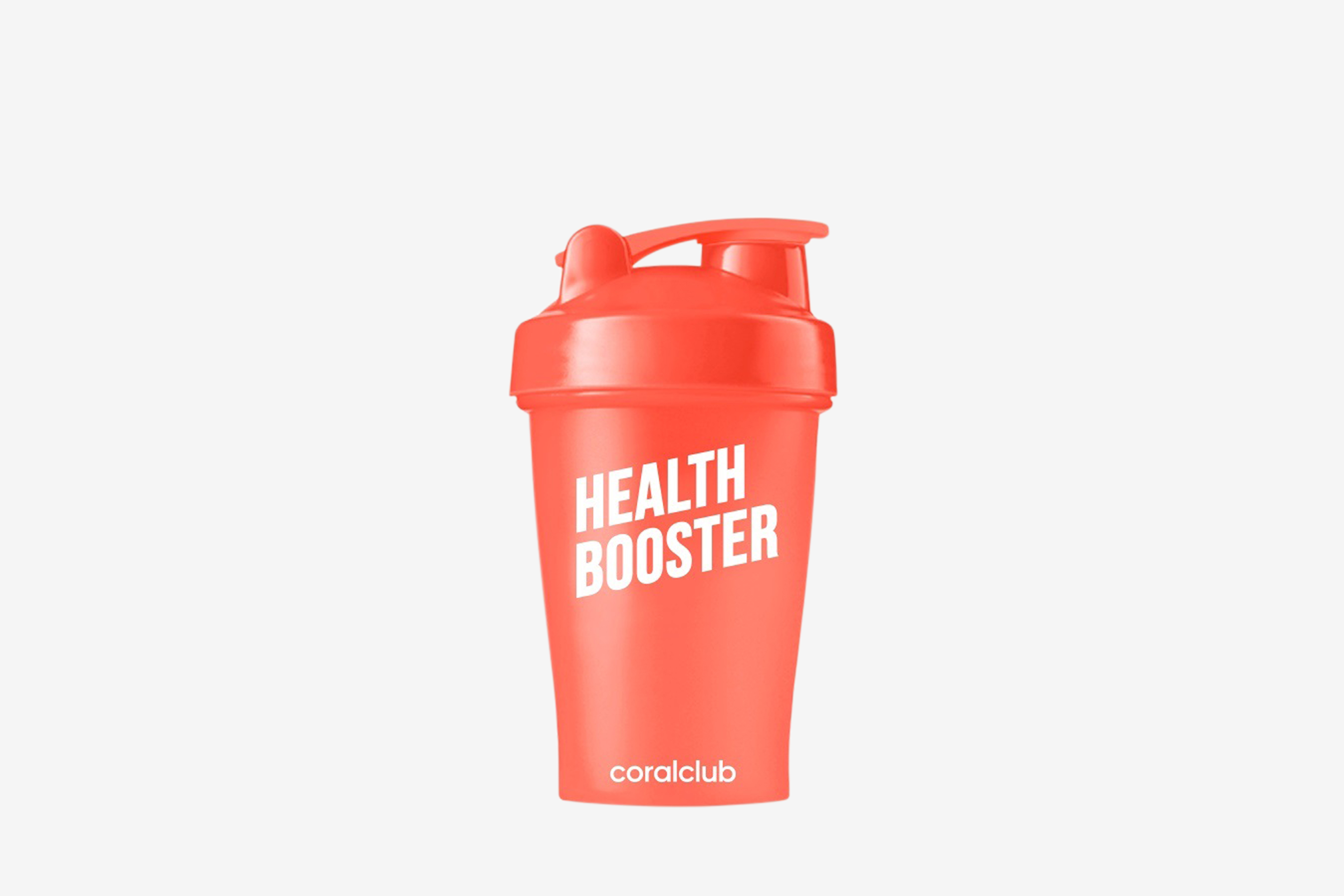 Shaker Coral Club Health booster 400 ml, oranžový