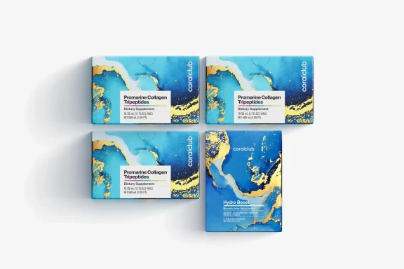 Sada Promarine Collagen Tripeptides (3 balení po 10 ks) + Hydro Boost Biocellulose Facial Mask (5 ks)